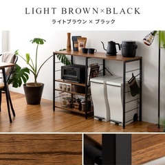 キッチンラック、レンジラック、キッチンカウンター、キッチン収納の画像