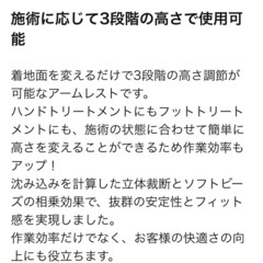 スパルーチェ フット兼用アームレスト ブラックの画像