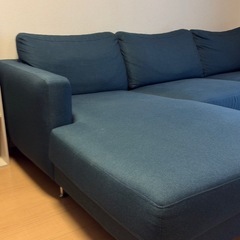 【受渡し決定】 ニトリ　カウチ　ソファ　3人掛けの画像