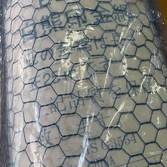 白熊印 金網 25 m×1m 青ビニール巻きの画像