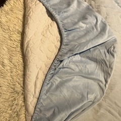 ベッドカバーシングル淡いブルー
の画像