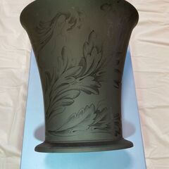【新品】【未使用】　WEDGWOOD　ウエッジウッド　ジャスパー　オーバル　フラワーベース　花瓶　希少の画像