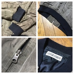 激レアヴィンテージ ジョルジオアルマーニサテンジャケット MA-1 スカジャン L位の画像