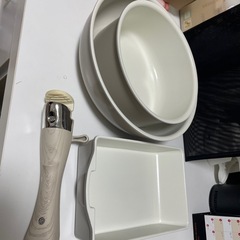 IH用中華ナベ、20センチナベ、卵焼き、取手の画像