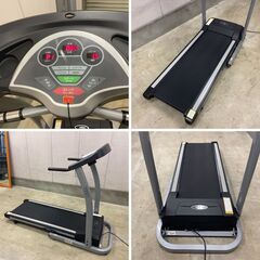 J7P2453 ジョンソン ルーム ランナー T-931 ランニング マシン 室内 トレーニング フィットネス ウォーキング トレッドミル 折りたたみ 収納 大型マシン 電動 傾斜機能 動作品 現状の画像