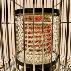 レトロ電気ストーブの画像