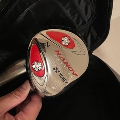 NIKE クラブバッグ YONEXウッド2本アイアン3本付の画像
