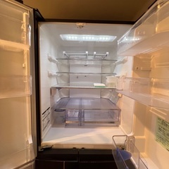 三菱冷蔵庫 MR-JX60W-RW 600L ブラウンの画像