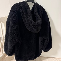 もこもこアウター ブラック Lの画像