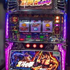 【パチスロ実機 】　 北斗の拳 世紀末救世主伝説　コイン不要機付きの画像