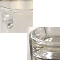 中古 昭和レトロ カケあり サッポロビール ビアジョッキ 中ジョッキ 旧ロゴ 赤星 SINCE 1876 3個セット 佐々木硝子 札幌市 清田区 平岡の画像