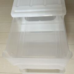 3段収納ケース キャスター付きの画像