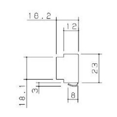 パナソニック Panasonic【MJK70EV1】■戸あたり（クッションあり）ＥＶ色　 ＥＶ色 建材補修部材の画像