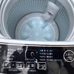 🟧洗濯機番号63 AQUA 2021年製 5kg 大阪府内全域配達無料 設置動作確認込み 保管場所での引取は値引きしますの画像