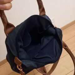 ⚠️値引き対応🉑⚠️しまむら ロゴスデイズ ナイロンショルダーバッグ(ネイビー)(使用回数→少なめ)の画像