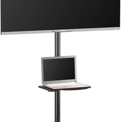 壁寄せTVスタンド 21〜60インチ対応 省スペース キャスター付き 耐荷重35kg の画像