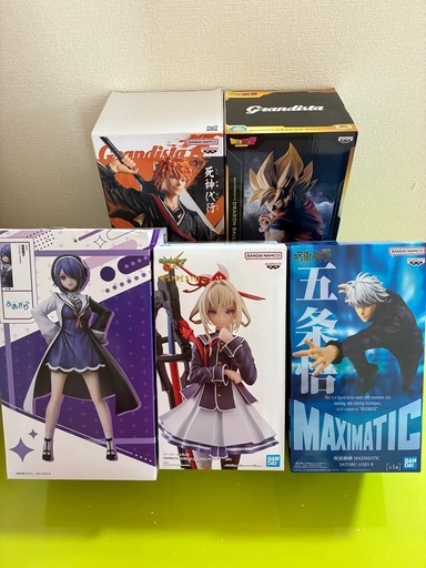 フィギュア 5個セット まとめ売り（孫悟空、黒崎一護、五条悟、マサムネ、音霊魂子）