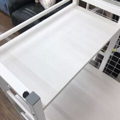 【ジャングルジャングル広陵店】ニトリ　システムデスク ザッキー110　ナチュラルXホワイト【ジモティー特別価格！！】の画像