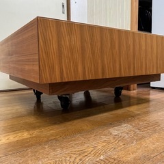 激安販売!! アクタス fino センターテーブル ガラステーブル 高級家具 引出し収納付き!! キズあり大特価!!の画像