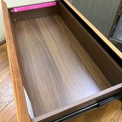 激安販売!! アクタス fino センターテーブル ガラステーブル 高級家具 引出し収納付き!! キズあり大特価!!の画像