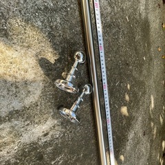 【未使用品】ステンレスパイプとゲンコ止め2個セットの画像