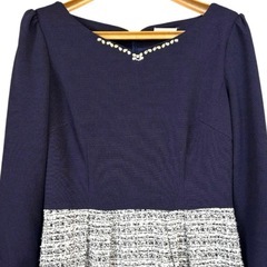 セレモニー　7分袖ワンピースの画像