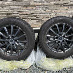 【中古美品】ブリヂストン BLIZZAK VRX3 205/60R16 2022年製スタッドレスタイヤ＆ホイール4本セットの画像