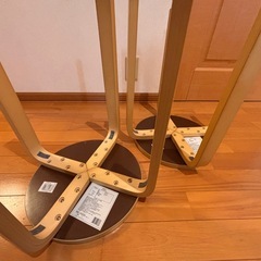 木製スツール　
2脚の画像