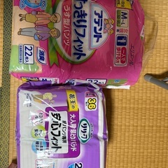 女性用吸水シートと薄型パンツタイプの画像