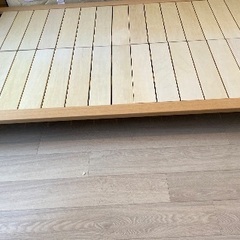 無印ベッドフレーム　ニトリマットレスセミダブルベット引き取りお願いしますの画像