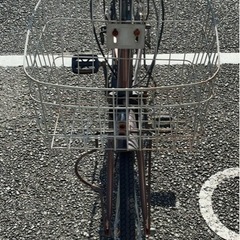 自転車26インチ6段変速前後カゴ付ママチャリの画像