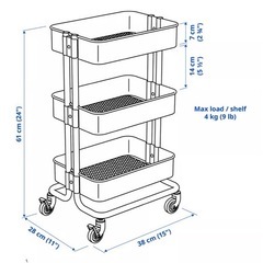 決まりました🙇‍♂️　IKEA ワゴン　RÅSKOG ロースコグの画像
