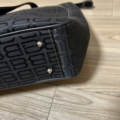 BALENCIAGA バレンシアガ トートバッグ bb柄 総柄 ブラック A4の画像