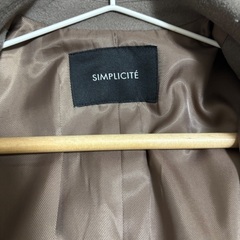 SIMPLICITE ブラウンコート　レディースの画像