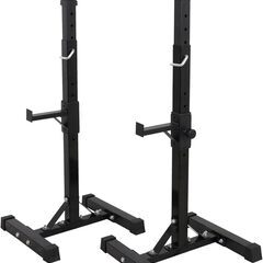 バーベルスタンド バーベルラック 分離型 スクワットスタンド スクワットラック ベンチプレスラック ウェイトラック セーフティーバー搭載 耐荷重250KG 高さ調整可能 の画像