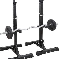 バーベルスタンド バーベルラック 分離型 スクワットスタンド スクワットラック ベンチプレスラック ウェイトラック セーフティーバー搭載 耐荷重250KG 高さ調整可能 の画像