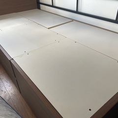 【使用1年の良品です】ニトリ シングルベッド+マットレスの画像