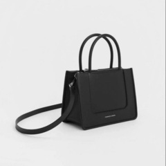Charles & Keith Daylla ミニデイラー トートバッグ(ブラック)の画像