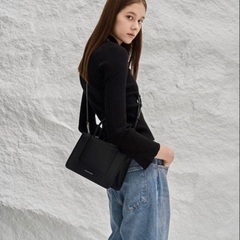 Charles & Keith Daylla ミニデイラー トートバッグ(ブラック)の画像