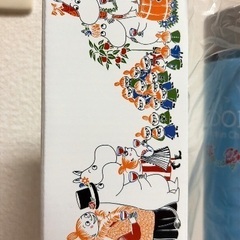 ムーミンのステンレス水筒 480ml 青の画像