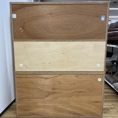 松田家具 レンジボード スライド扉 ホワイト モイスト加工 キッチン家具 のご紹介です！の画像