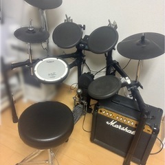 2台セット！Rolandとplaytechの電子ドラムセットの画像