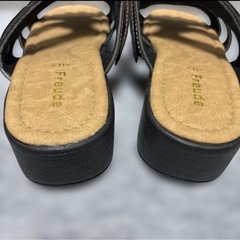 LL 花柄 フラワーモチーフ サンダル ブラウン レディースの画像