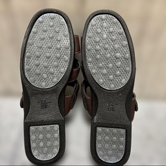 LL 花柄 フラワーモチーフ サンダル ブラウン レディースの画像