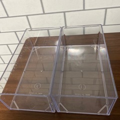 💛透明ボックス2個の画像