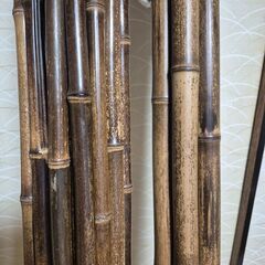 黒竹　☆2000mm 細23本 太4本　　☆600mm 24本の画像