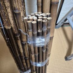 黒竹　☆2000mm 細23本 太4本　　☆600mm 24本の画像