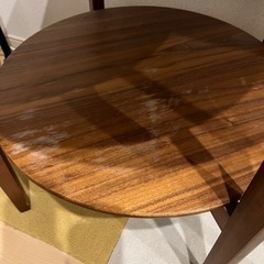 【無料】ニトリ カフェテーブル ブラウンの画像