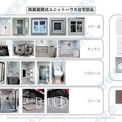 30FT2寝室1リビング１キッチン１浴室付き高断熱防湿型折畳み プレハブ住宅コンテナハウス 展開式住宅 仮設住居の画像