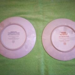 アメリカ製クリスマス用絵皿2枚の画像